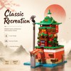 APENGBAOL Japanese Bathhouse Micro Building Blocks, 2657PCS Steampunk Architecture Building