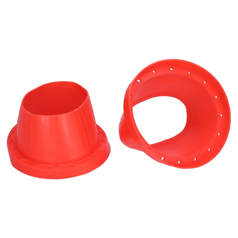 2pcs Car Speaker Waterproof Cover Silica Gel Red Insulation Protective