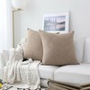 Kevin Textile Decor Burlap Natural Style Lined Linen Throw Pillow