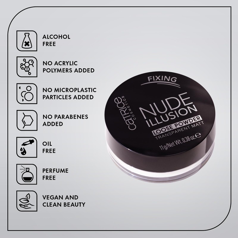 Catrice Nude Illusion Loose Powder Transparent Matt Family