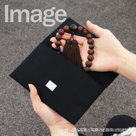 念珠 Dot Comme Des Mala Bag Mala in Pongee (tsumugi) « Black ≫【 Category: Buddhist Ritual Implements 念珠 Put Your Prayer Beads Cremation Funeral Wake 法要 For Men And Women Black 2000600100825]