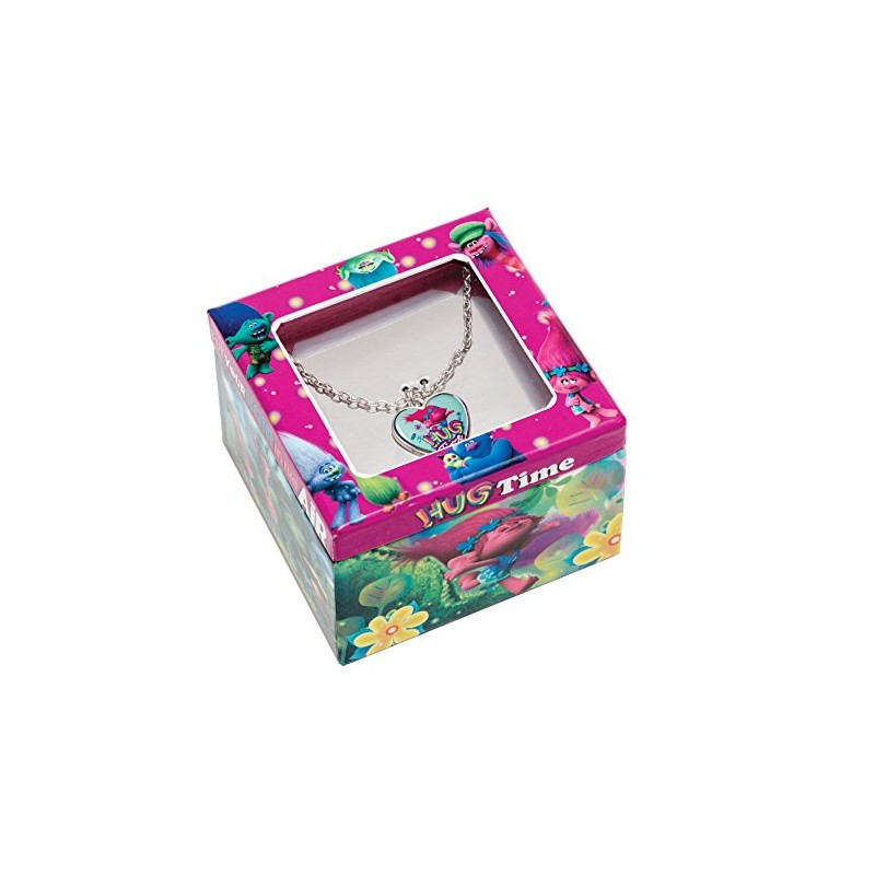 Joy Toy 65172 - Trolls Collana con Ciondolo a Cuore