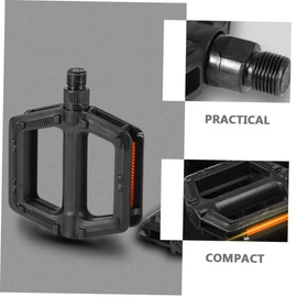 VICASKY 1Pair Durable Bike Treadles Non Slip Pedals for Road and Mountain Bicycles Lightweight and Practical Bike Accessories Black