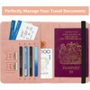 2 Unidades Cartera para Pasaporte RFID, 2 Packs Pasaporte Funda
