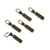 TOPASION Metal Zipper Pull Replacement for Small Holes, Detachable, Repair