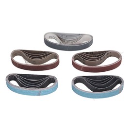 30PCS Sanding Belts Assortment Knife Sharpener Sandpaper Belt Set 80 120 240 400 800 1000 Grit 3/4in 12in