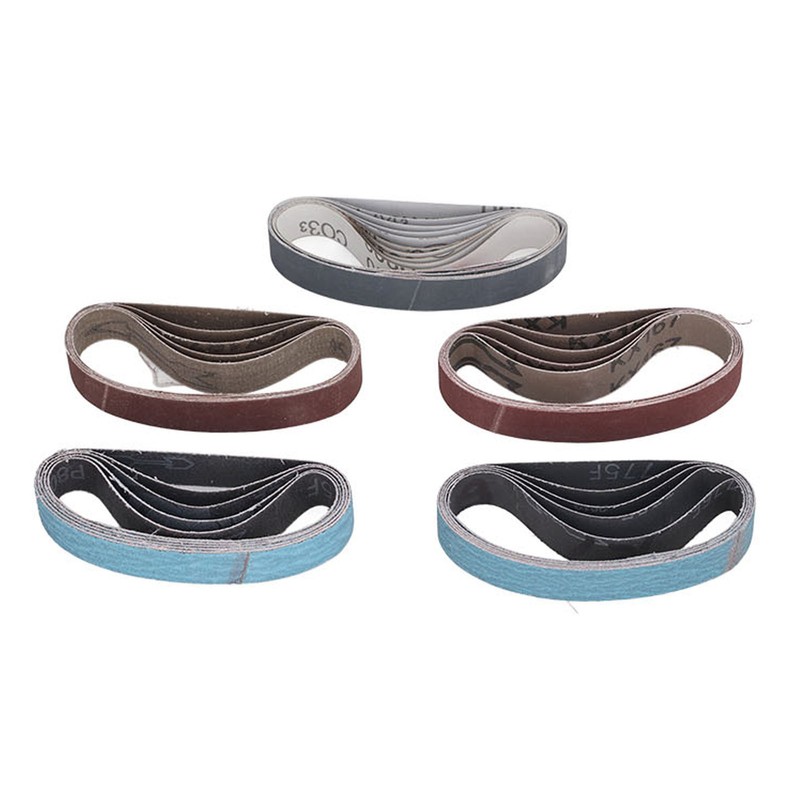 30PCS Sanding Belts Assortment Knife Sharpener Sandpaper Belt Set 80