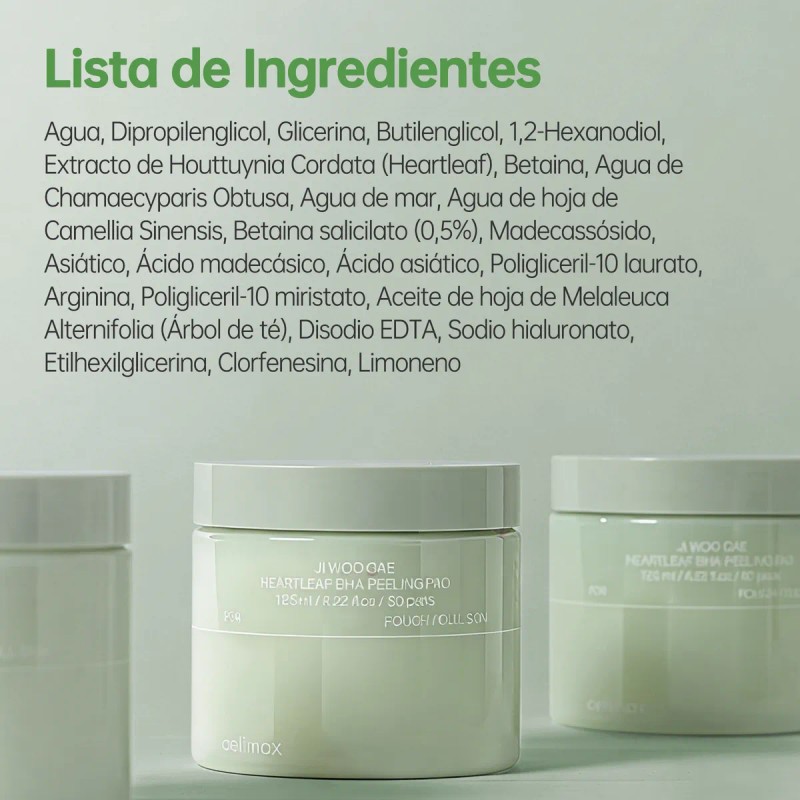 Celimax Heartleaf Bha Peeling Pad Exfoliante Calmante 60uds