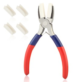 Gold Deer Nylon Jaw Pliers Flat Nose Pliers Jewelry Making Tools Wire Bending Pliers Soft Jaw Pliers for Beading Looping Shaping Wire Jewelry Making and Other Crafts
