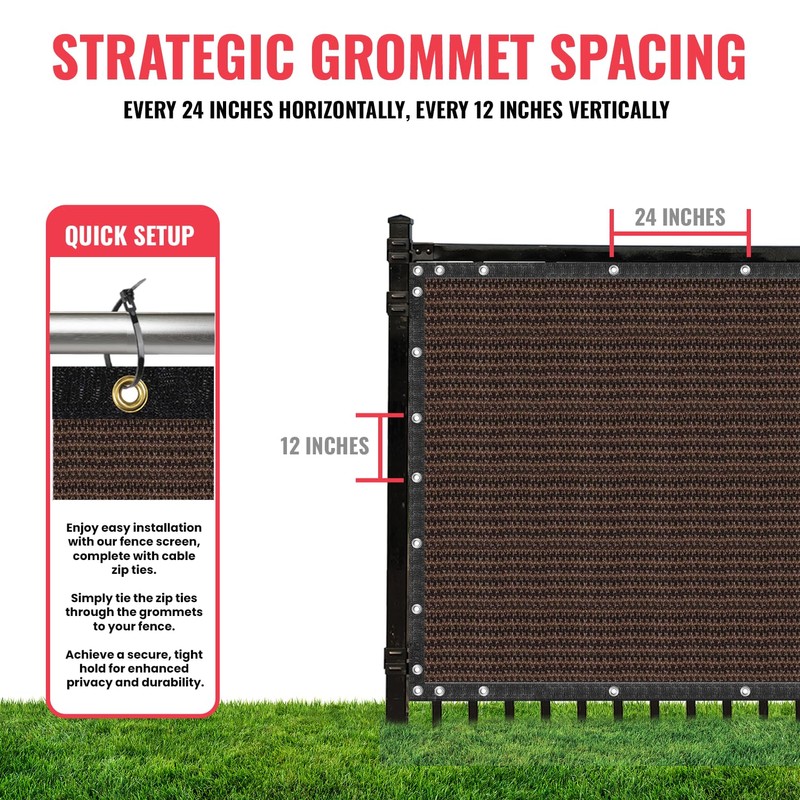 SEALTECH Ultra Heavy Duty 200 GSM Privacy Fence Screen –
