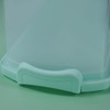 FEOOWV Portable Plastic Rectangular Loaf Bread Box with Transparent Lid,