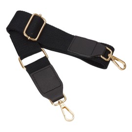 prendre PR-SHOULST20 Shoulder Belt, Shoulder Strap, For Bags, Cotton, PU Leather, Nascan, Wide, Thick, Shoulder Strap, Cross-body, Bag Strap, Replacement, Black