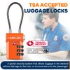 SURE LOCK TSA Approved Luggage Locks, Open Alert, Easy Read