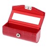Estuche De Lápiz Labial Individual De Pu Para Rojo Naranja