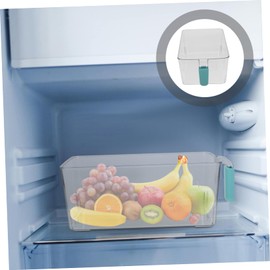 BIUDECO Food Storage Bins Lids Crisper Box for Fridge Fruit Fridge Storage Containers Easy to Clean Organize