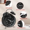 Reloj Despertador Analógico Retro, Reloj despertador análogo de doble campana,