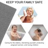 Lurowo Corner Shower Mat, Non Slip Loofah Shower Mat Anti