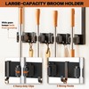 Broom Holder Wall Mount with Cleaning Supplies Organizer, Laundry Room