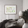 Native Wildflowers of Michigan Flower Identification Poster / Native Plant