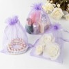 Wudygirl 100pcs Sheer Organza Bag 5 x 7 Inch Lavender