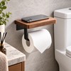 Wooden Toilet Paper Holder Wall Mount – Bathroom WC Roll