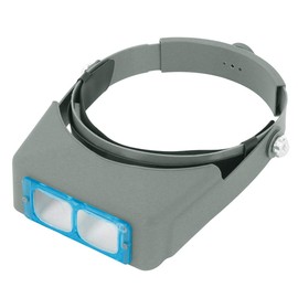 Head Mount Magnifier Headband Magnifying Glass Dual Lens Jeweler Loupe Optical Binocular Visor Magnifier with 4 Replacement Lens 1.5X 2.0X 2.5X 3.5X for Reading Jewelry Watch Repair Precision Work