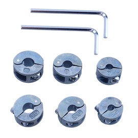 HAMILO Drill Stop Collar Depth Adjustment Ring Drill Bit Stopper, 3 Sizes x 2 Sets