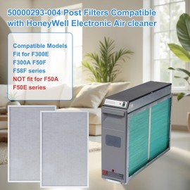Upgraded 50000293-004 Post Filters Compatible with HoneyWell Electronic Air cleaner Filter F300E F300A F50F F58F, 20" X 12.5",2 Packs