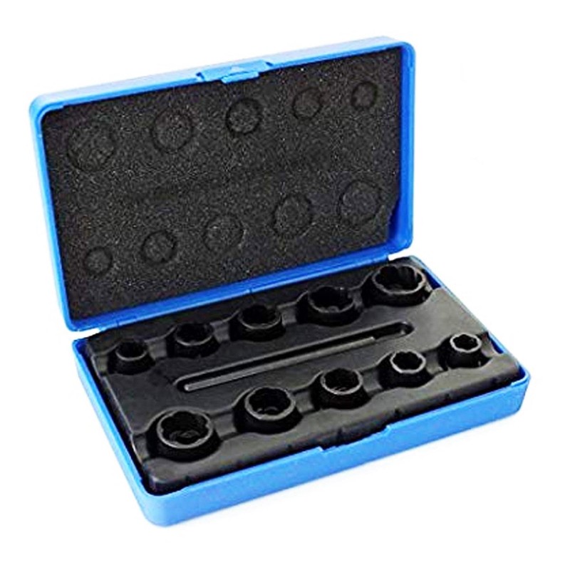 Dapetz ® 11 Pieces Grip & Twist Sockets Locking Wheel