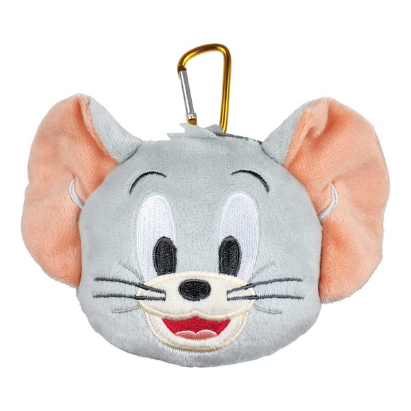 Tees Factory TJ-5541427TF Tom and Jerry Plush Zipper Mascot with Carabiner Taffy H10 x W15 x Depth 5.5 cm