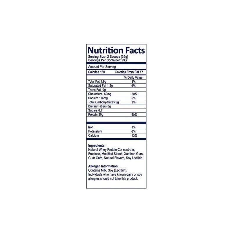 Nutri Supreme Whey Protein Powder Sweet Vanilla Bean 25 g