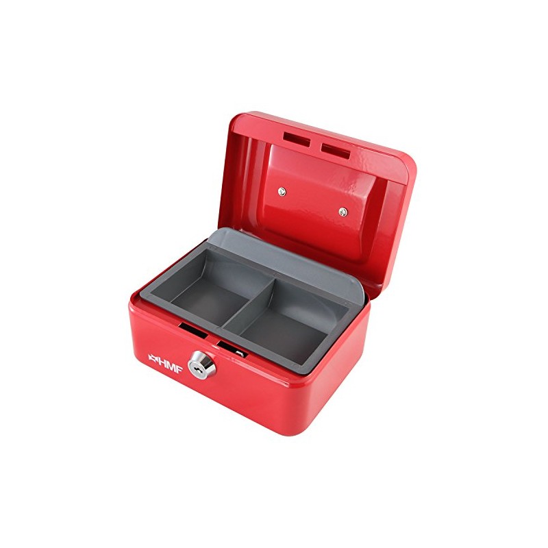 Cash Box 150 x 110 x 75 mm Red
