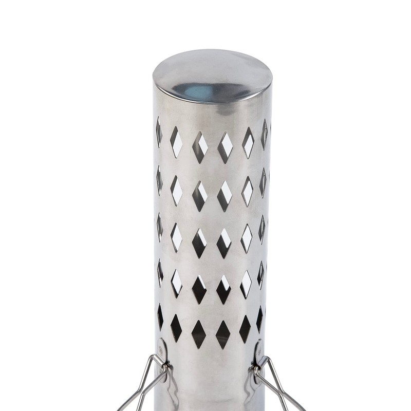 SoloWilder 6 cm スパークアレスターストーブパイプキット ステンレススチール煙突レインキャップ ホットテントストーブ用