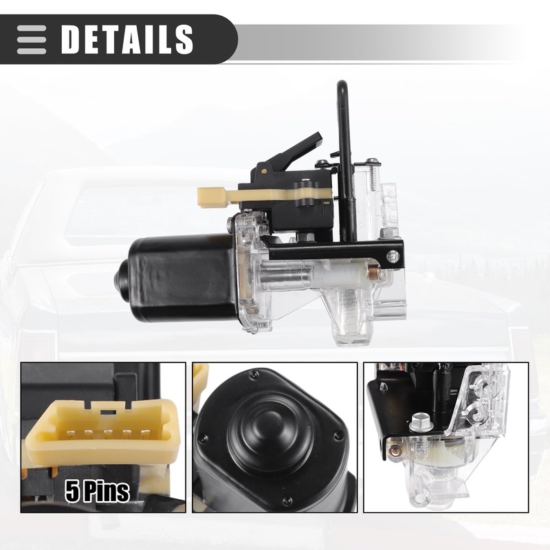 Motoforti Trunk Pull Down Motor, Rear Trunk Release Tailgate Lock