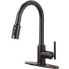 WOWOW Kitchen Faucets with Pull Down Sprayer, Oiled Rubbed Bronze