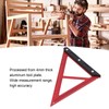 Woodworking Triangle Ruler Inch Scale Square Angle Ruler Aluminum Alloy