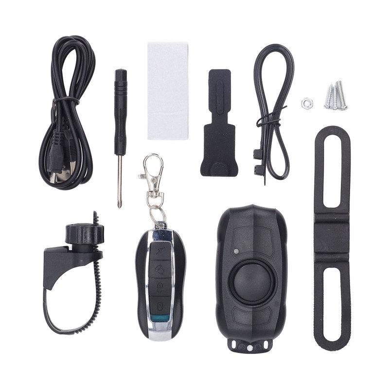 Electric Vehicle Alarm USB Charging Bike Wireless Remote Control Vibration