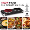 Cusimax Hot Plate for Cooking 1800W Portable Electric Double Burner