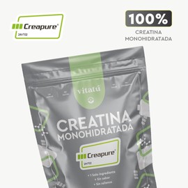 Vitatú | Creatina Monohidratada Creapure 100% Pura | Vegana, Sin Sabor ni Olor | 90 Porciones de 5 g | Pre-Workout para Energía y Desempeño | 450 g.