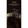 Magnetic Watches for Men, Unique No Hand Design with Gliding