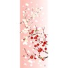 Cartoon Pattern, Red and White Plum and Snow Pot, Pink