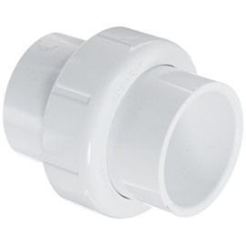 Spears 457 Series PVC Pipe Fitting, Union with Buna O-Ring, Schedule 40, 1-1/4" Socket