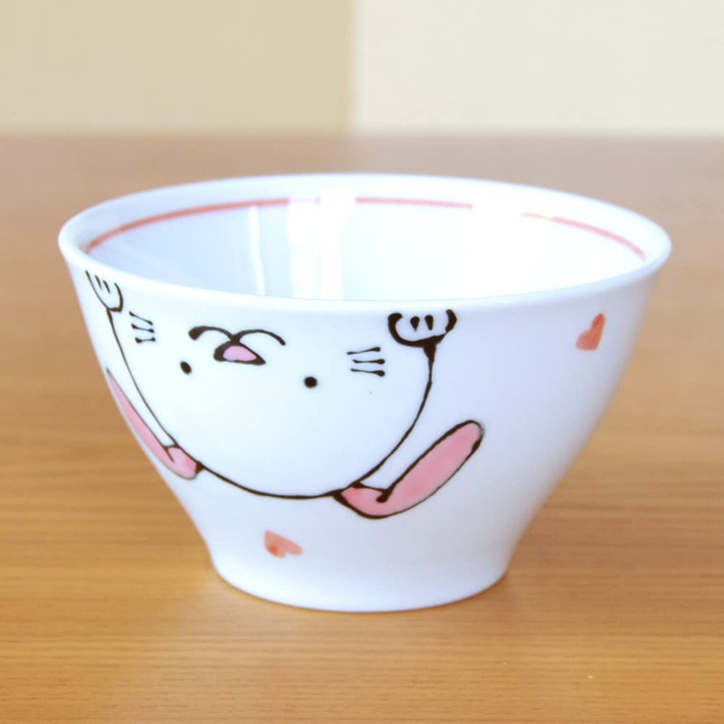Children's Tableware Set, Ceramic, Made in Japan, Girls, 3-piece Set,
