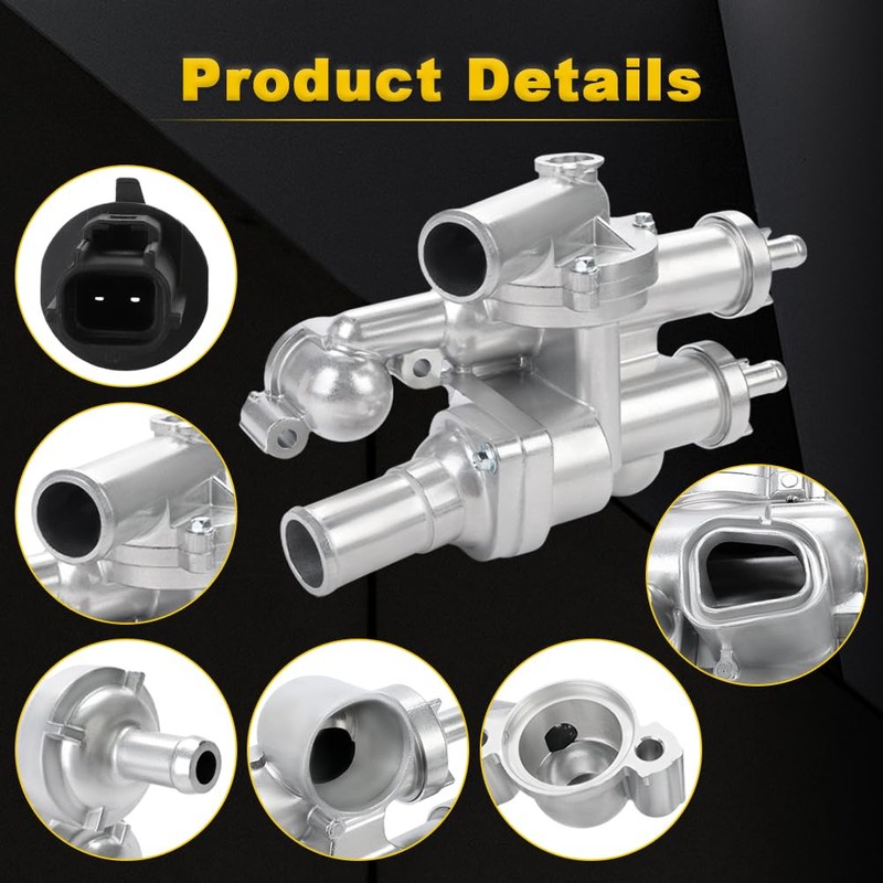 Jovbex Aluminium Engine Coolant Thermostat Housing Compatible with Chrysler Sebring