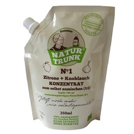 DE-ÖKO-006 Organic Concentrate for Renates NaturTrunk N° 1 Lemon + Garlic 350 ml Makes 700 ml