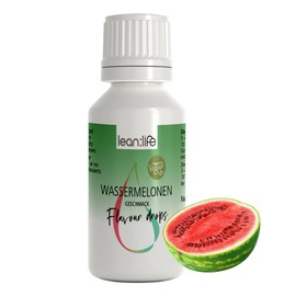 Lean:Life Flavour Drops, Aroma Drops, Watermelon, Vegan, Sugar-Free, Gluten Free, Many Different Varieties, Made in Germany – 30 ml