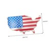 Alipis American Flag Map Car Sticker for Pickup Trucks Durable