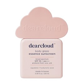 dearcloud Body Glaze Essence Sunscreen SPF 30 – Moisturizing Body Sunscreen – Korean Skincare Essential – Squalane & Hyaluronic Acid (3.38 fl oz)
