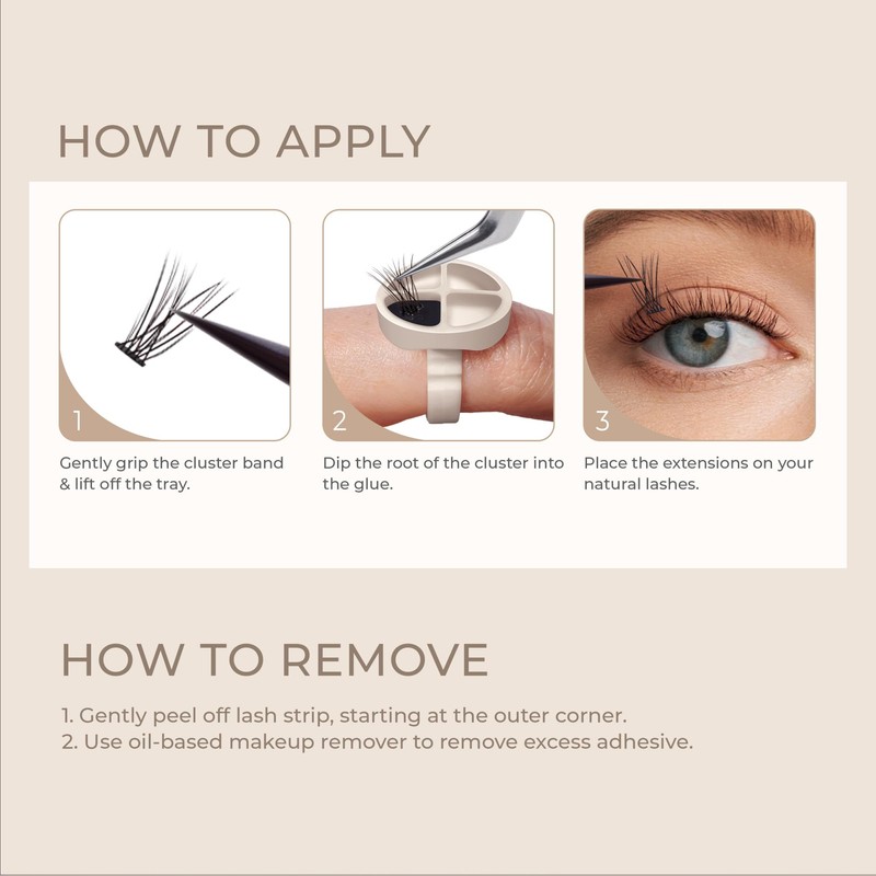 KISS Lash Atelier Natural Eyelash Extension Kit - Prepositioned False