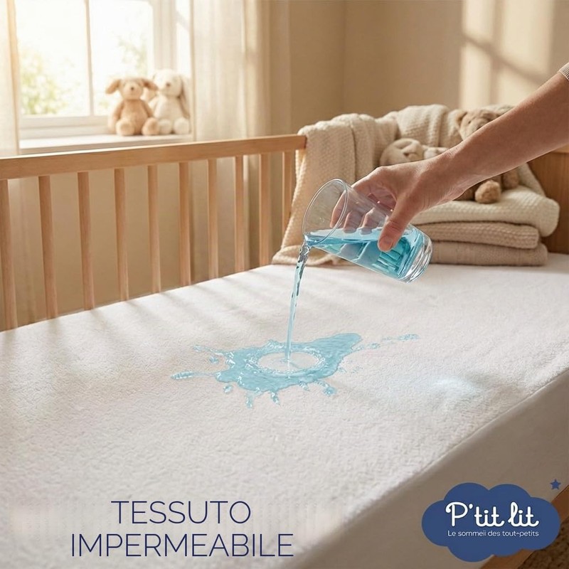 P'tit Lit - Coprimaterasso per bebè Bamboo - navicella -